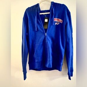 buffalo bills royal blue zip up hoodie